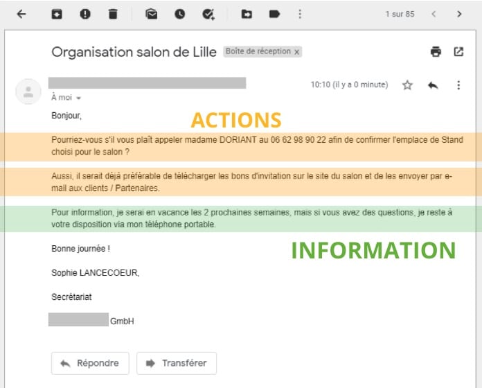 Organiser son travail - trier l'information Organiser son travail - trier l'information
