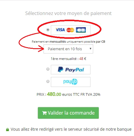 paiement en 10 fois
